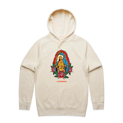 PRAY FOR BETTER TIMES - Mens Pocket Hoodie - FRONT PRINT