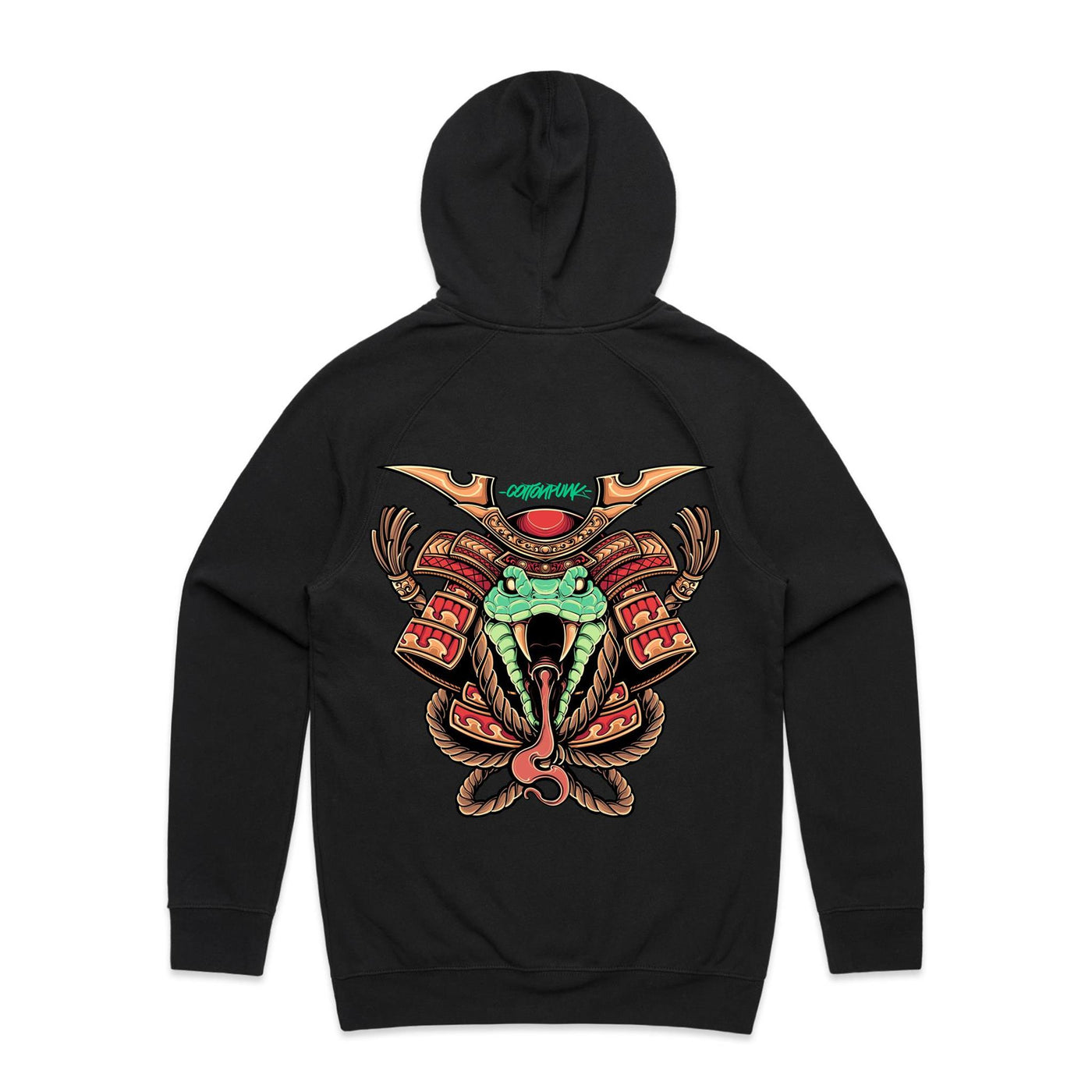 SPIRIT SNAKE - Mens Pocket Hoodie - BACK PRINT