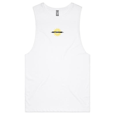 FOLLOW THE SUN - Mens Sleeveless T-Shirt - BACK PRINT