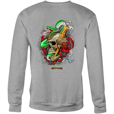 SNAKE - Mens Sweatshirt - BACK PRINT