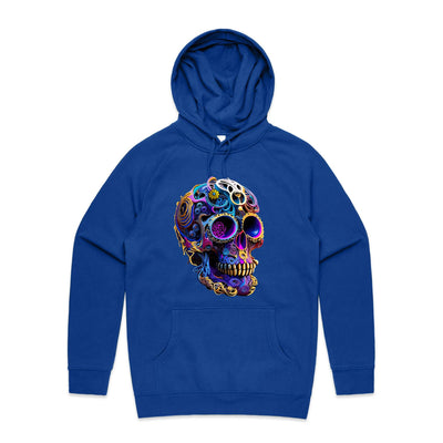 GEARS OF TIME - Mens Pocket Hoodie - FRONT PRINT