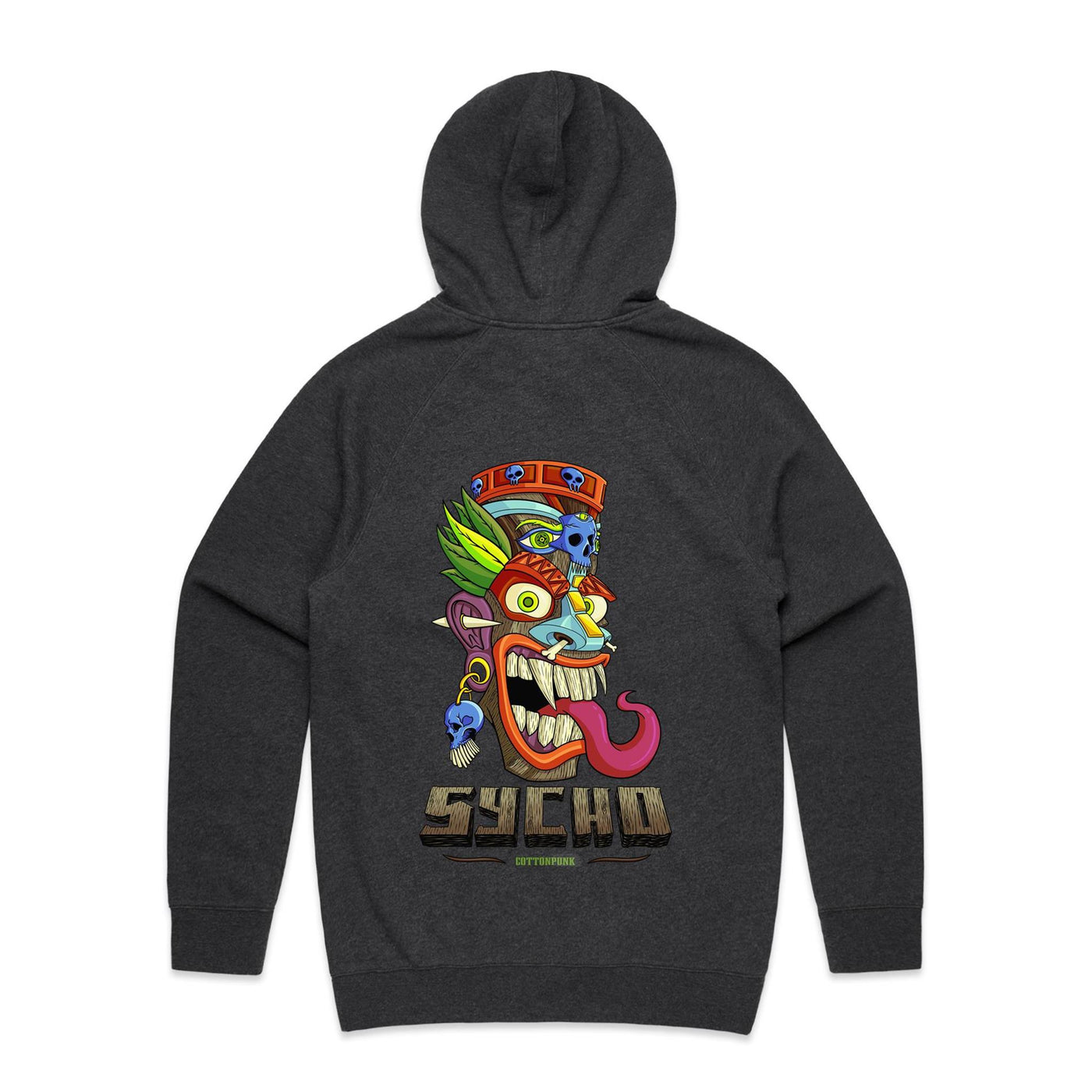 SYCHO - Mens Pocket Hoodie - BACK PRINT