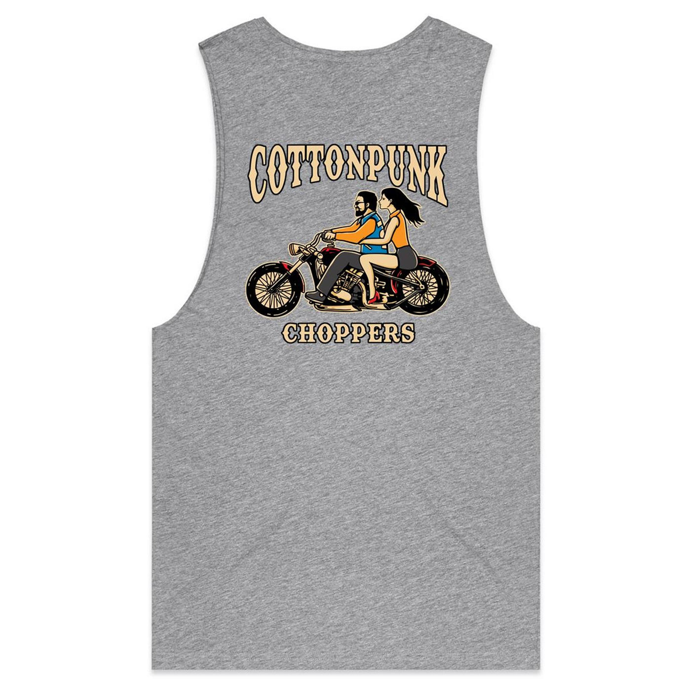 COTTONPUNK CHOPPERS - Mens Sleeveless T-Shirt - BACK PRINT