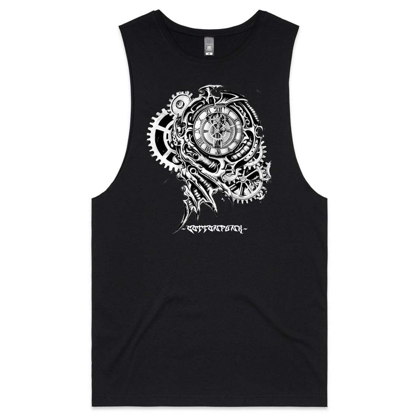 TIME KILLA - Mens Sleeveless T-Shirt - FRONT PRINT