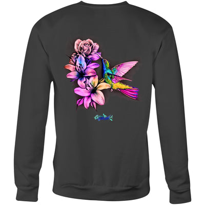 HUMMINGBIRD - Womens Sweatshirt - BACK PRINT