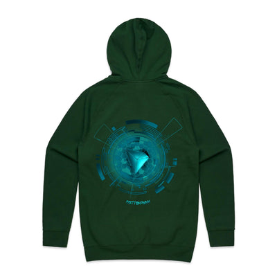 TRON III - Mens Pocket Hoodie - BACK PRINT