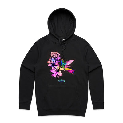 HUMMINGBIRD - Womens Pocket Hoodie - FRONT PRINT