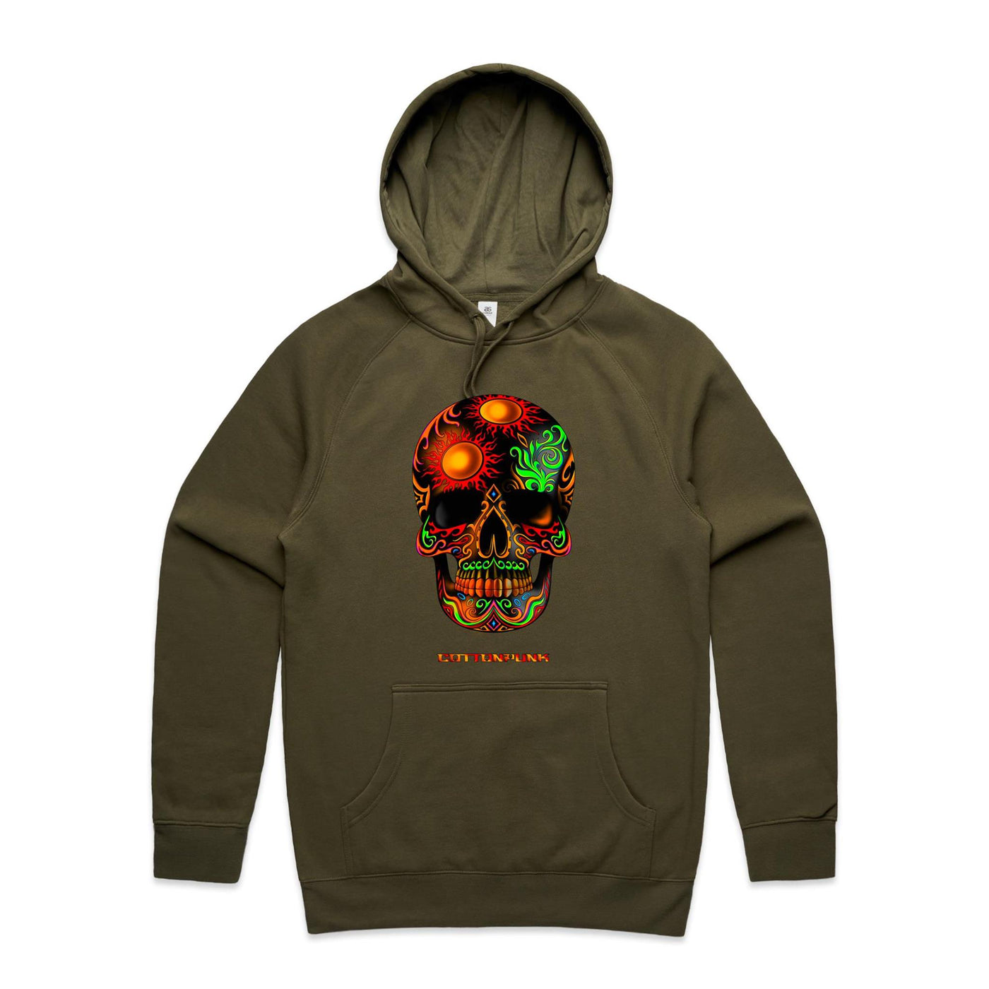 DEATH BY SUNSET - Mens Pocket Hoodie - FRONT PRINT