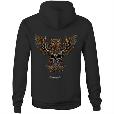 NIGHT HUNT - Mens Pocket Hoodie - BACK PRINT