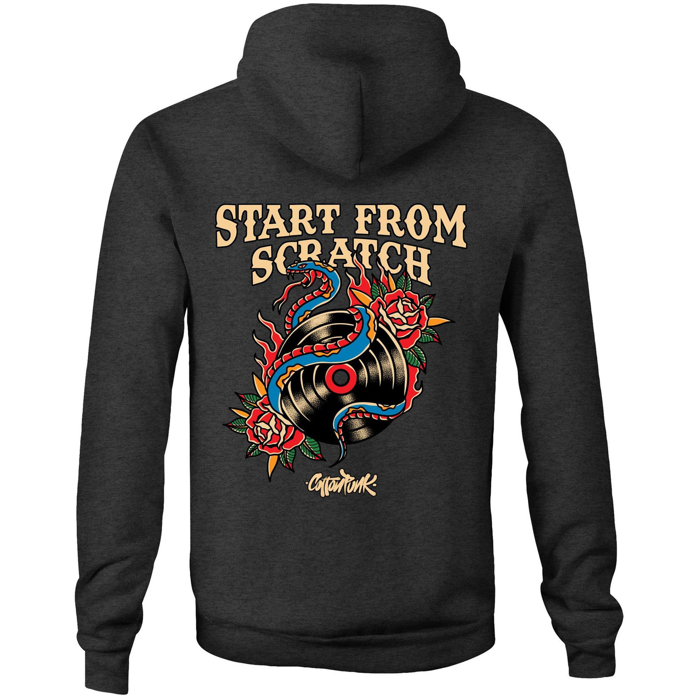 START FROM SCRATCH - Mens Pocket Hoodie - BACK PRINT