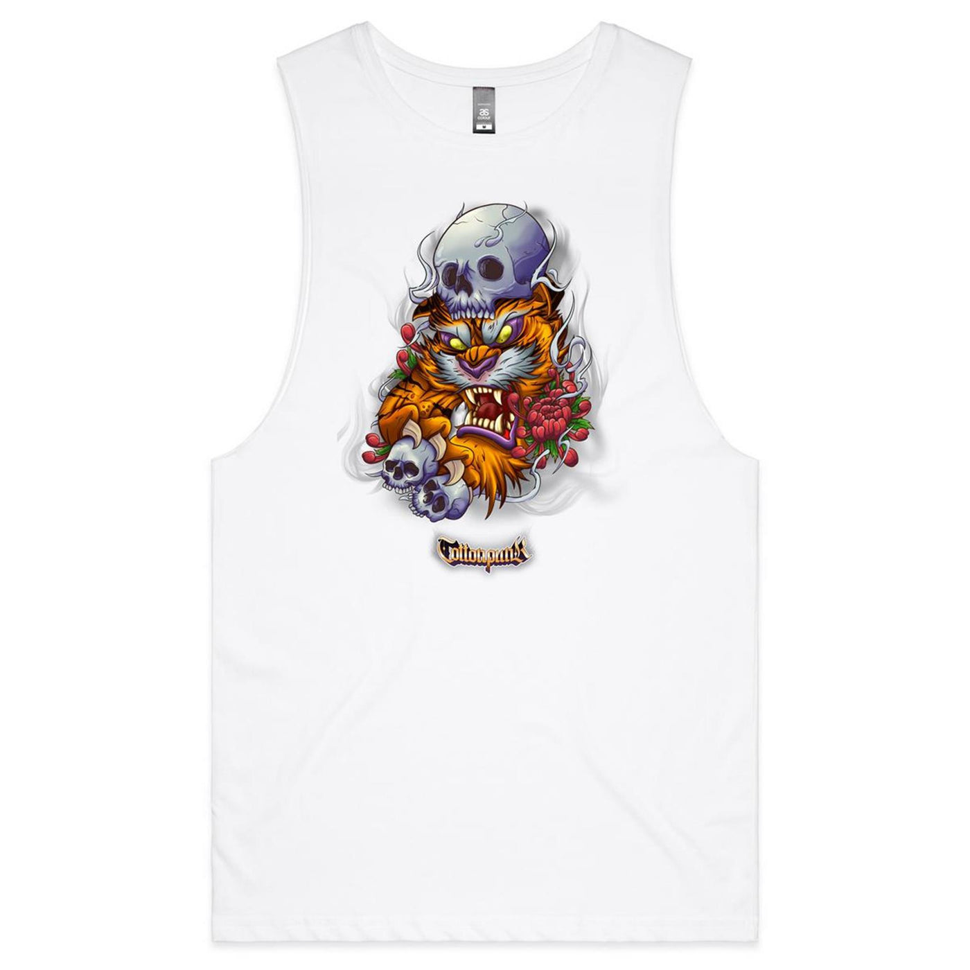 TIGER - Mens Sleeveless T-Shirt - FRONT PRINT