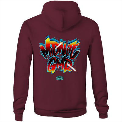 MIDNITE GMR - Mens Pocket Hoodie - BACK PRINT