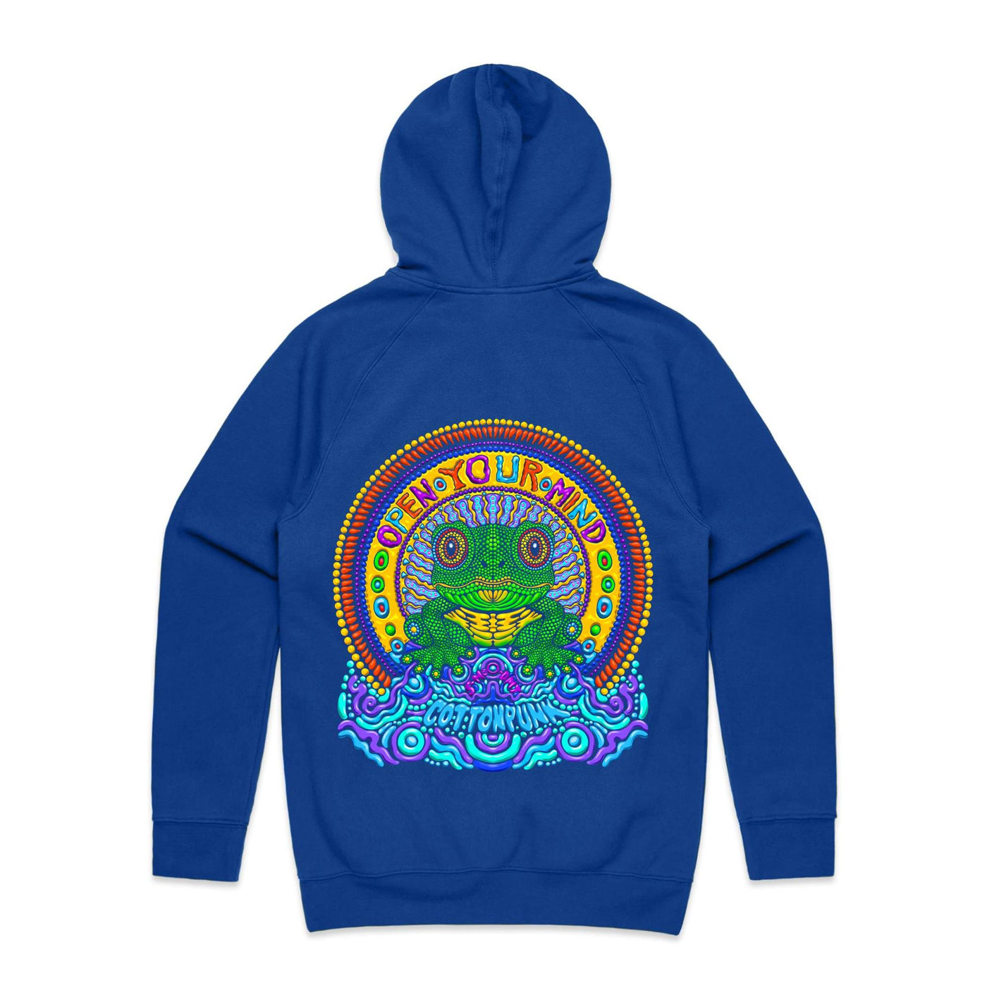 OPEN YOUR MIND - Mens Pocket Hoodie - BACK PRINT