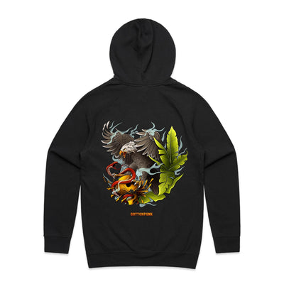 EAGLE - Mens Pocket Hoodie - BACK PRINT