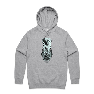 BETWEEN HEAVEN & HELL - Mens Pocket Hoodie - FRONT PRINT