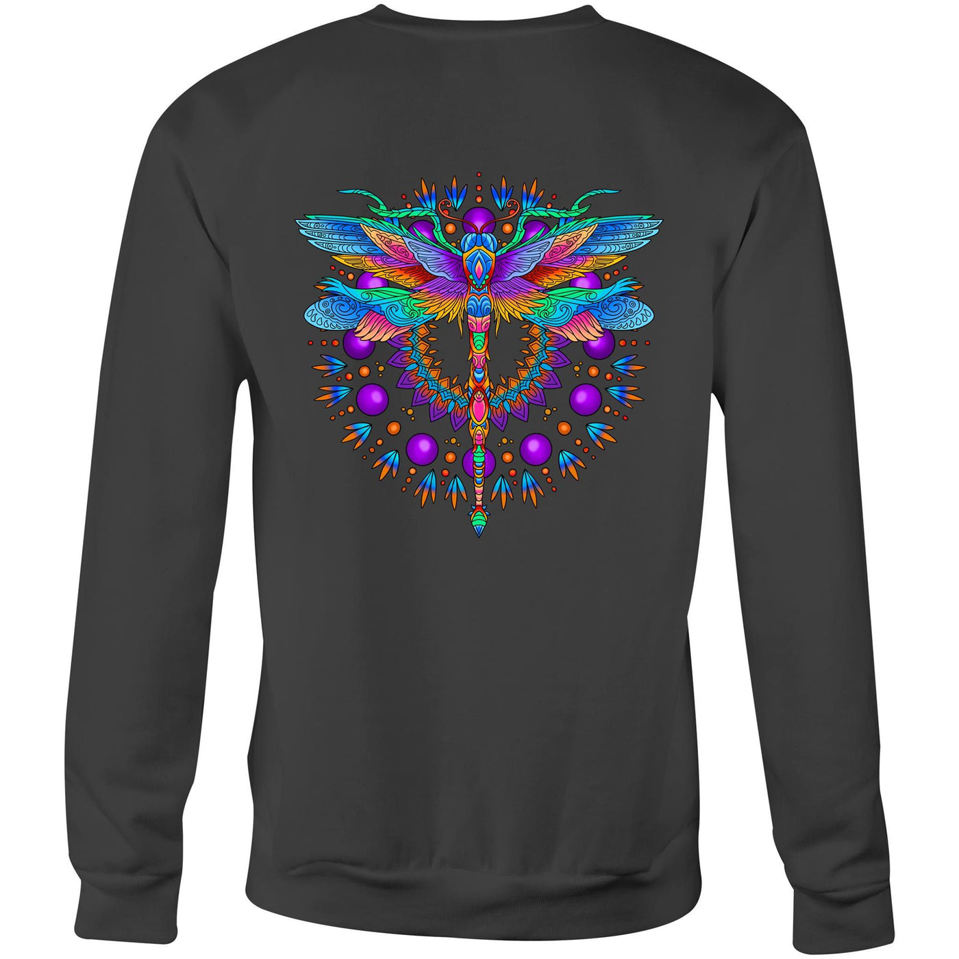 DRAGONFLY - Womens Sweatshirt - BACK PRINT