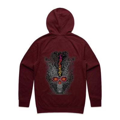 FRAGMENTED DETOX - Mens Pocket Hoodie - BACK PRINT