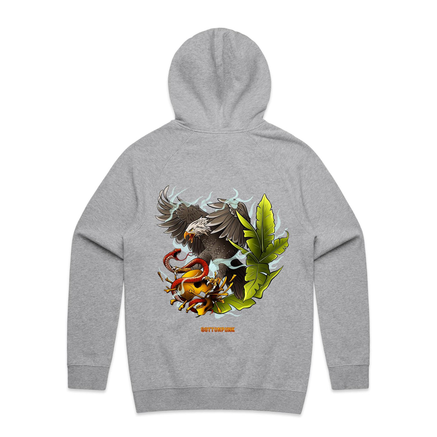 EAGLE - Mens Pocket Hoodie - BACK PRINT