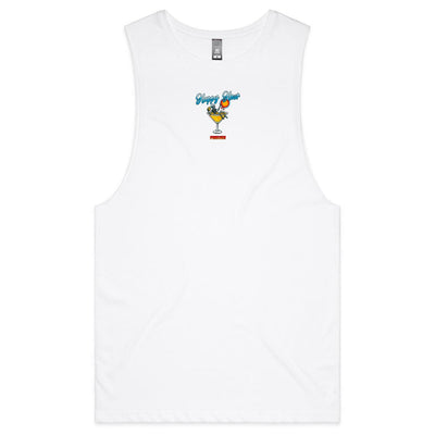 FOREVER HAPPY HOUR - Mens Sleeveless T-Shirt - BACK PRINT