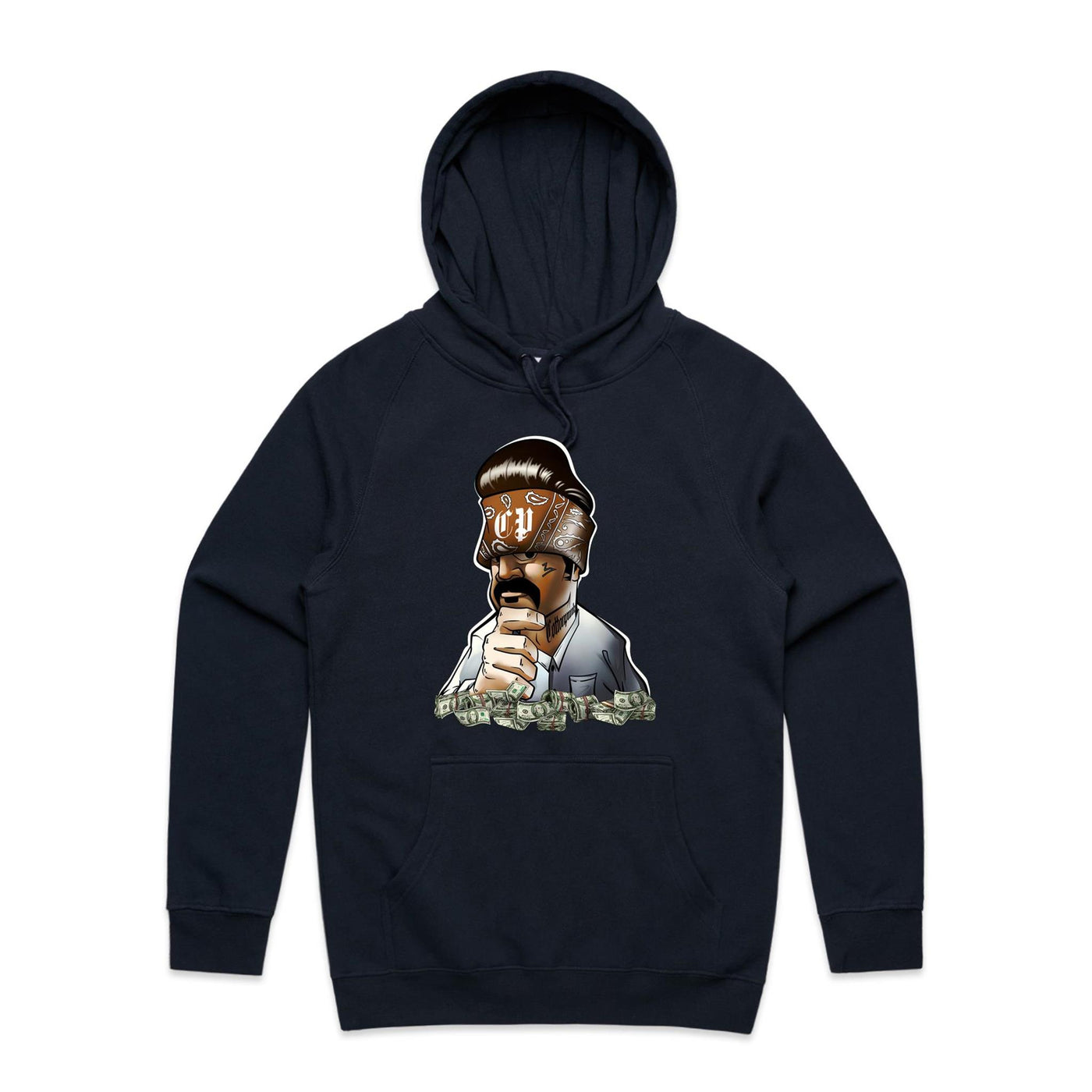 NEED MONEY 4 FERRARI - Mens Pocket Hoodie - FRONT PRINT