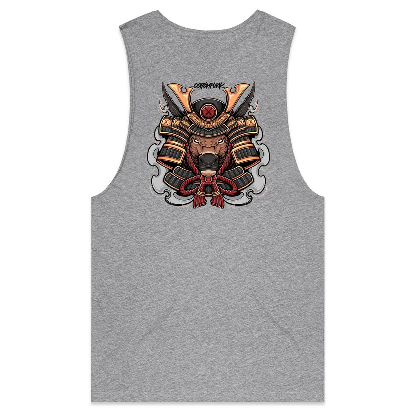 SPIRIT OX - Mens Sleeveless T-Shirt - BACK PRINT