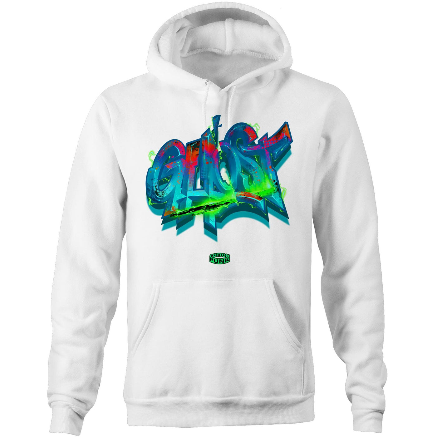 GHOST - Mens Pocket Hoodie - FRONT PRINT