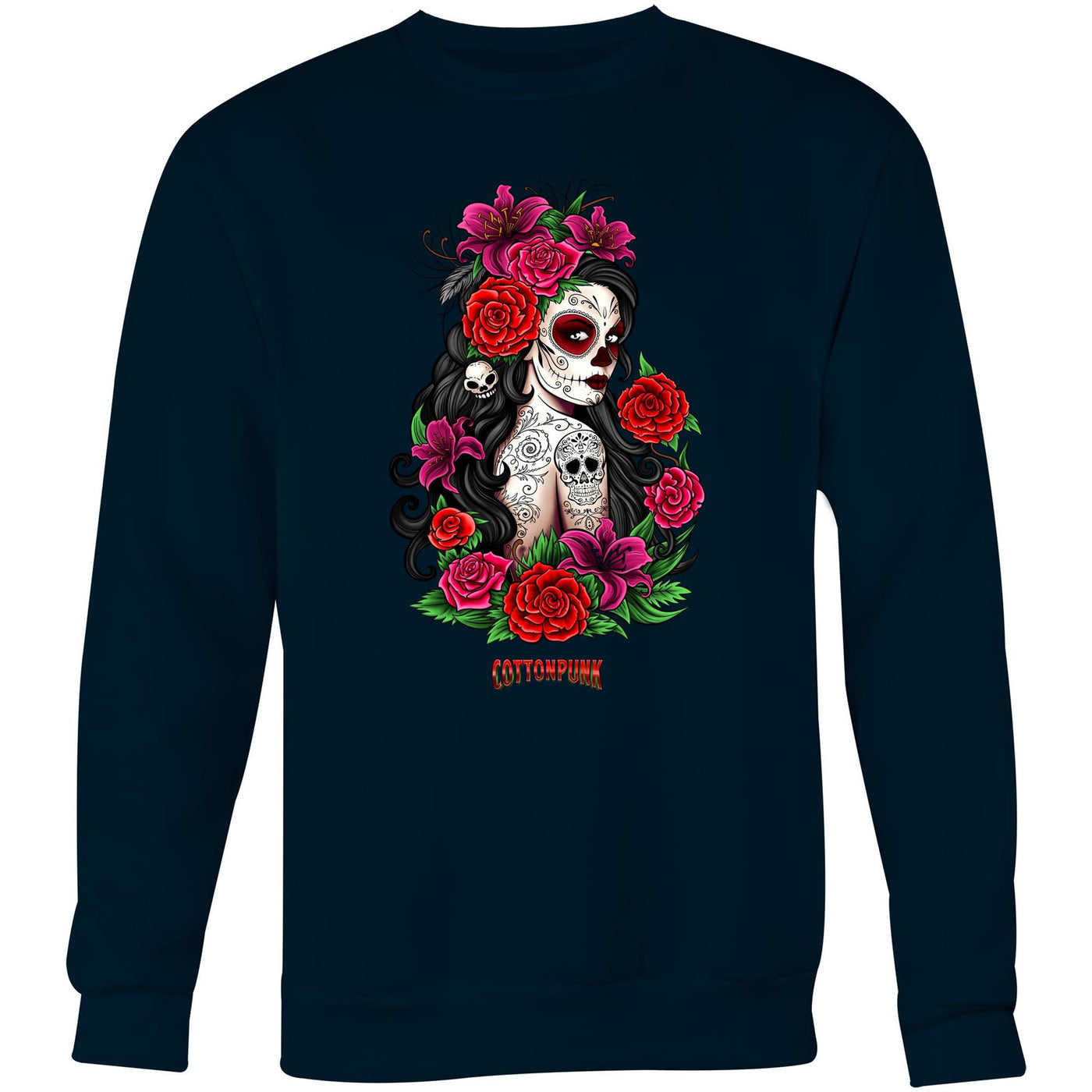 EL AMOR NUNCA MUERE - Womens Sweatshirt - FRONT PRINT