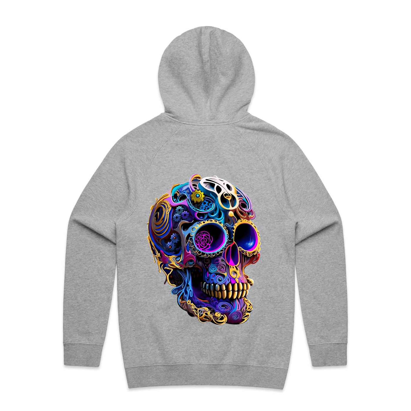 GEARS OF TIME - Mens Pocket Hoodie - BACK PRINT