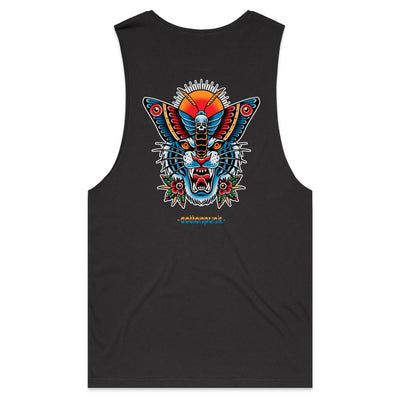 TIGERMOTH - Mens Sleeveless T-Shirt - BACK PRINT