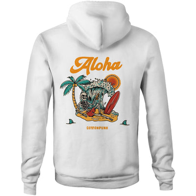 SUMMER TIME - Mens Pocket Hoodie - BACK PRINT