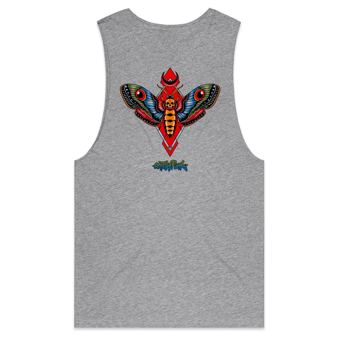 MOTH - Mens Sleeveless T-Shirt - BACK PRINT