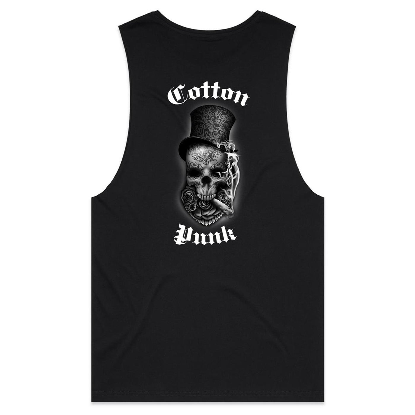 PLAY HARD - Mens Sleeveless T-Shirt - BACK PRINT