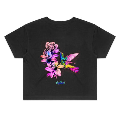 HUMMINGBIRD - Womens Crop - BACK PRINT