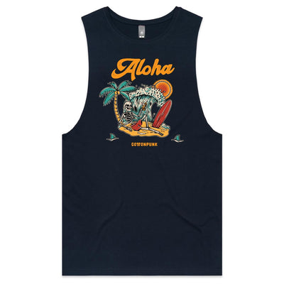 SUMMER TIME - Mens Sleeveless T-Shirt - FRONT PRINT