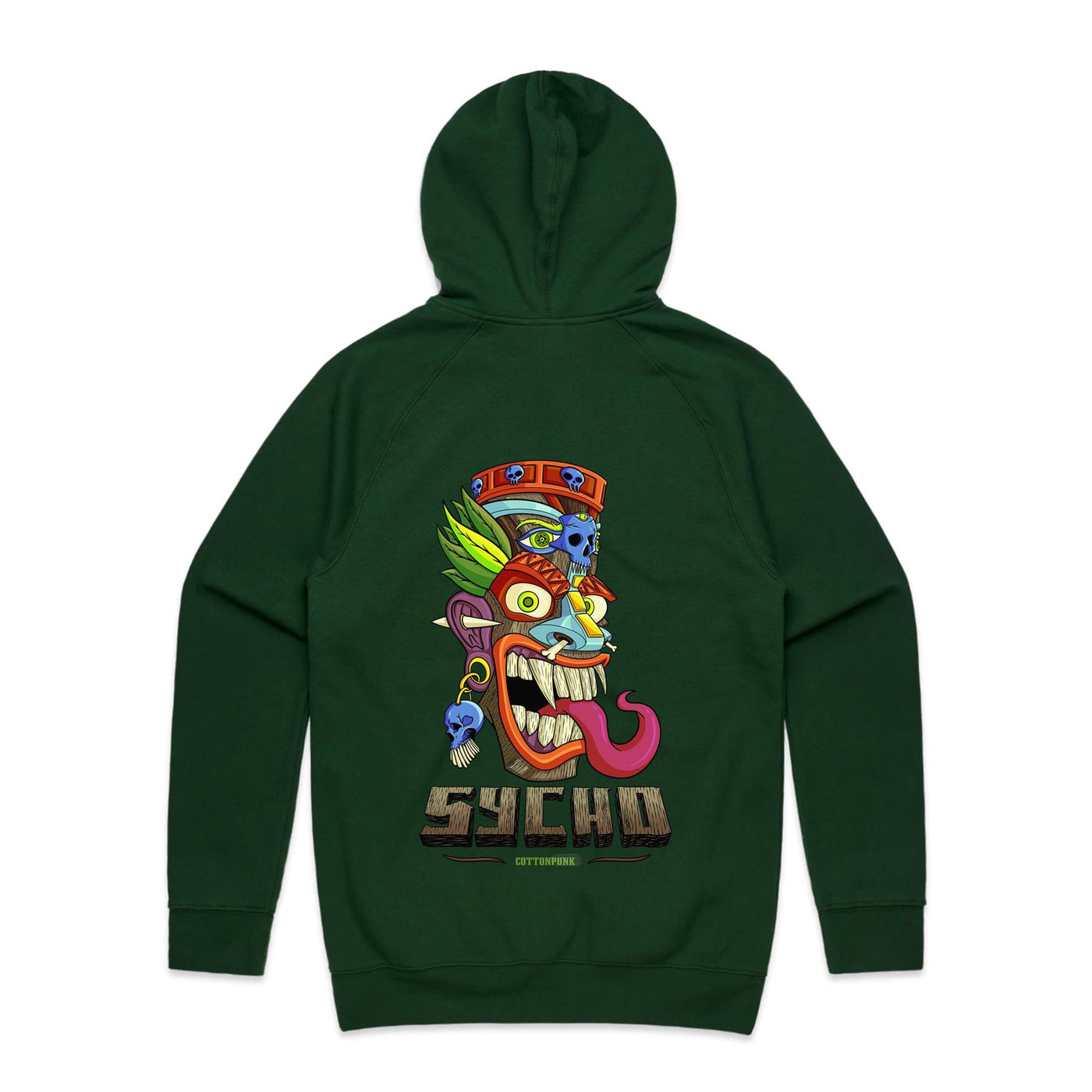 SYCHO - Mens Pocket Hoodie - BACK PRINT