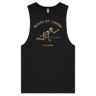 DEATH BY CARDIO - Mens Sleeveless T-Shirt - FRONT PRINT