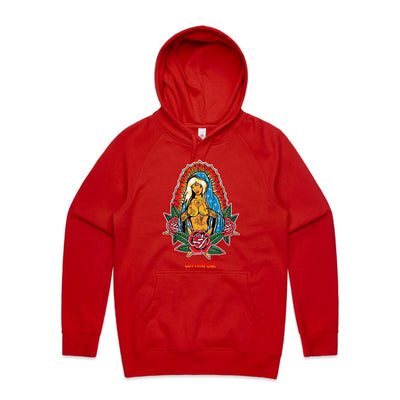 PRAY FOR BETTER TIMES - Mens Pocket Hoodie - FRONT PRINT