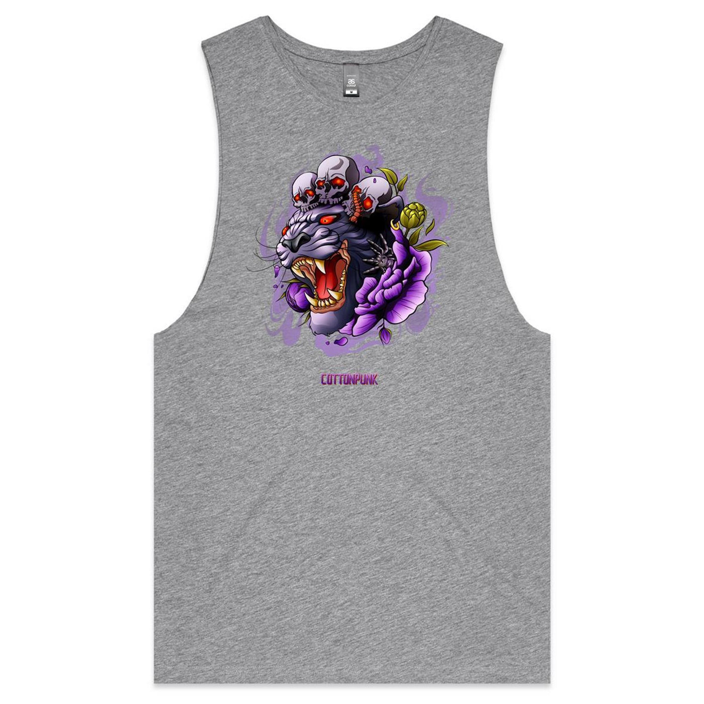 PANTHER - Mens Sleeveless T-Shirt - FRONT PRINT