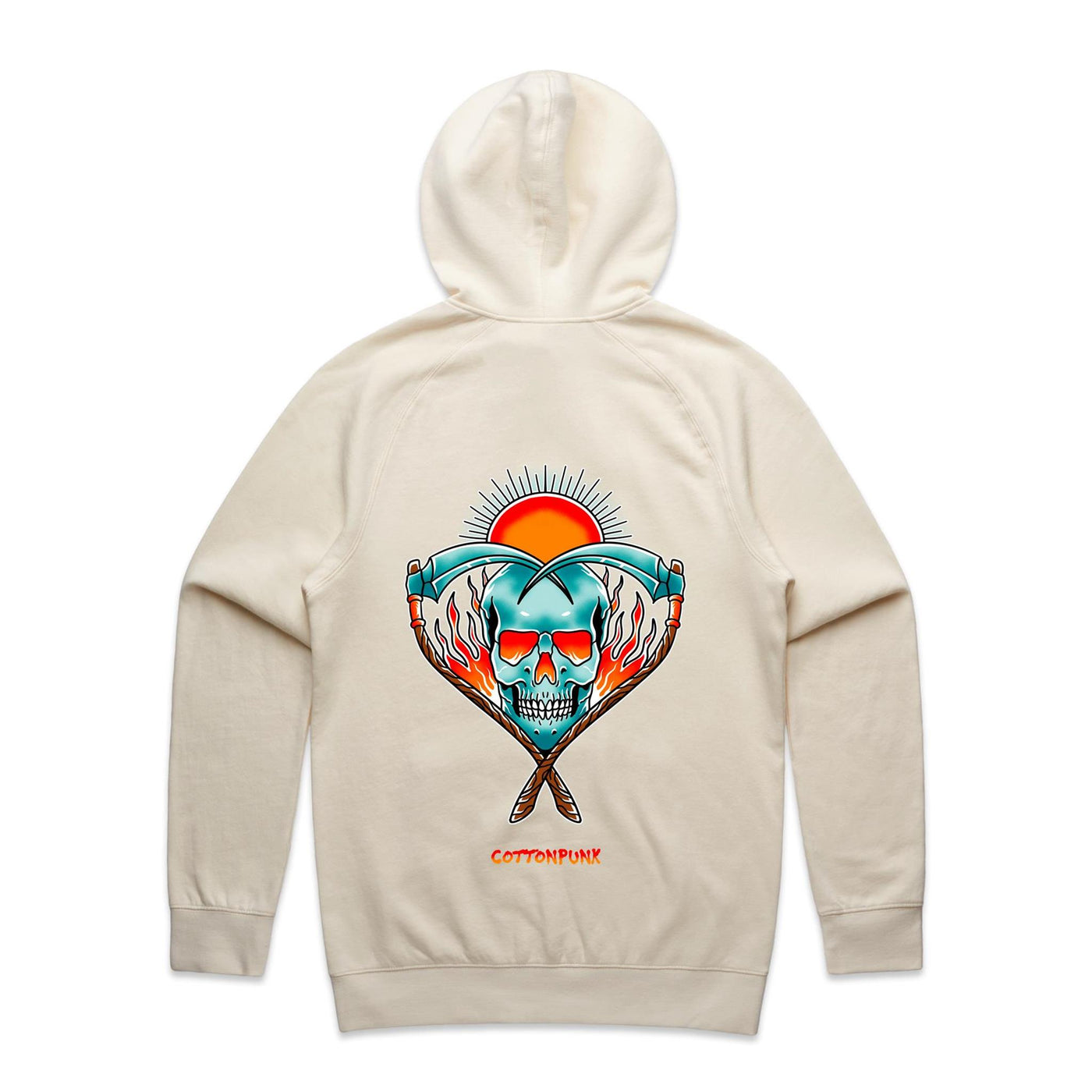 LOVE NEVER DIES - Mens Pocket Hoodie - BACK PRINT