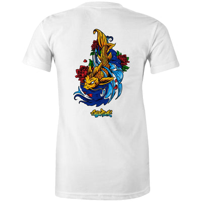 KOI (W) - Womens T-Shirt - BACK PRINT