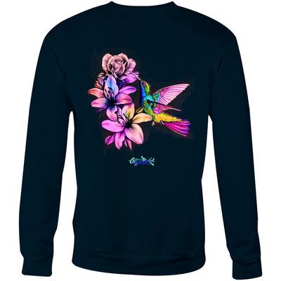 HUMMINGBIRD - Womens Sweatshirt - BACK PRINT