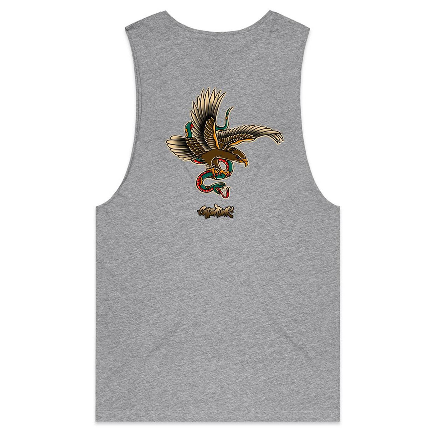 BUZZARD - Mens Sleeveless T-Shirt - BACK PRINT