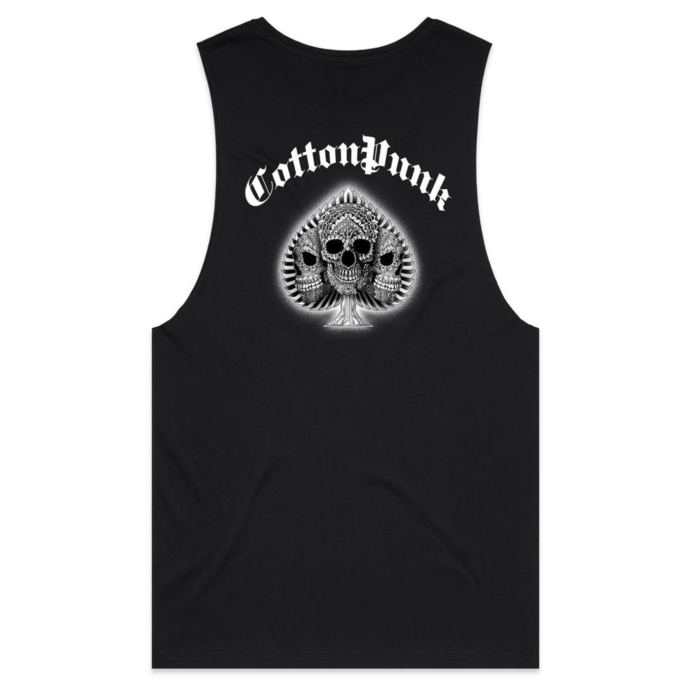 SUPPORT YOUR DEALER B&W - Mens Sleeveless T-Shirt - BACK PRINT