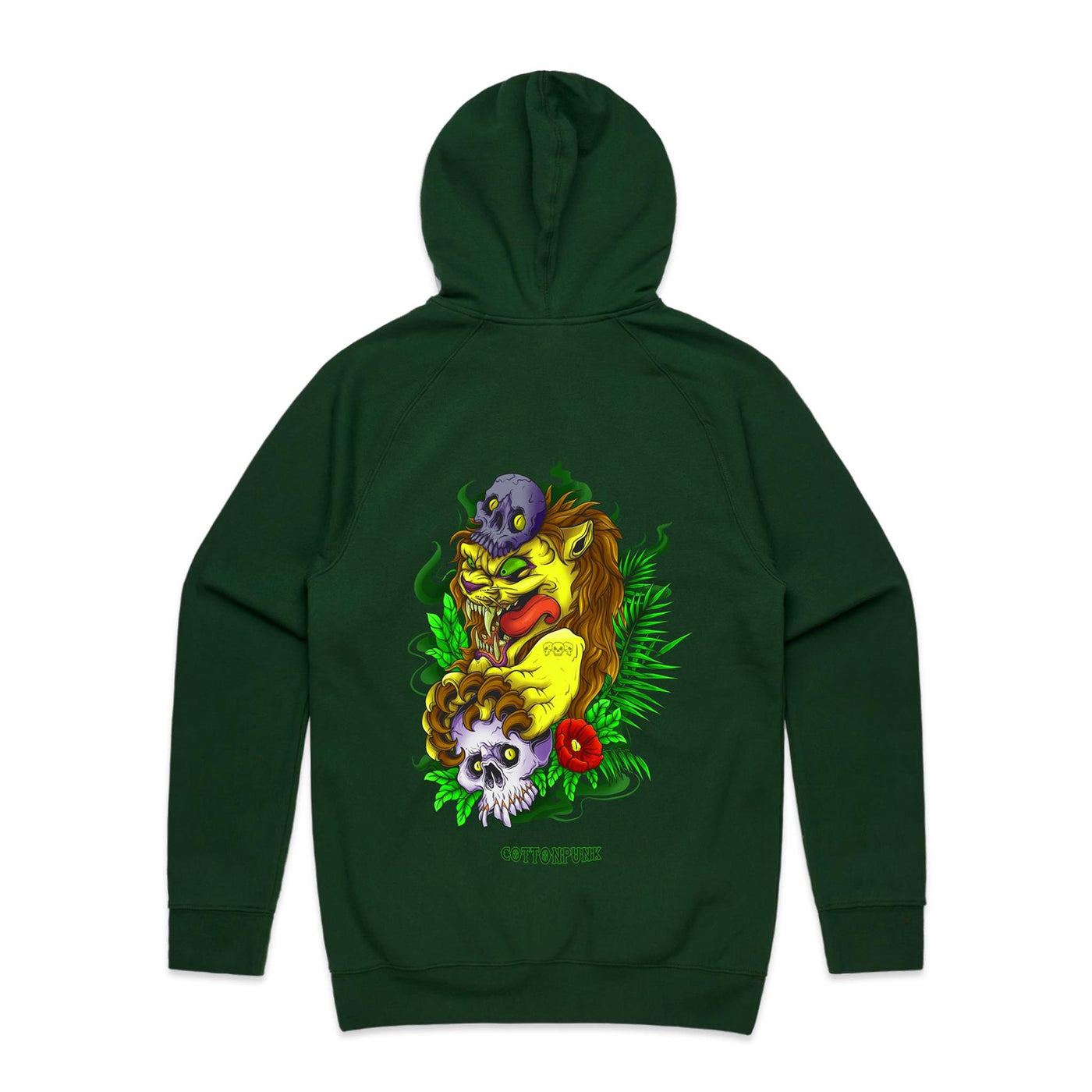 LION - Mens Pocket Hoodie - BACK PRINT