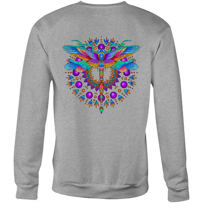 DRAGONFLY - Womens Sweatshirt - BACK PRINT