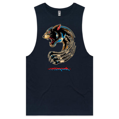 PANTHER (RT) - Mens Sleeveless T-Shirt - FRONT PRINT