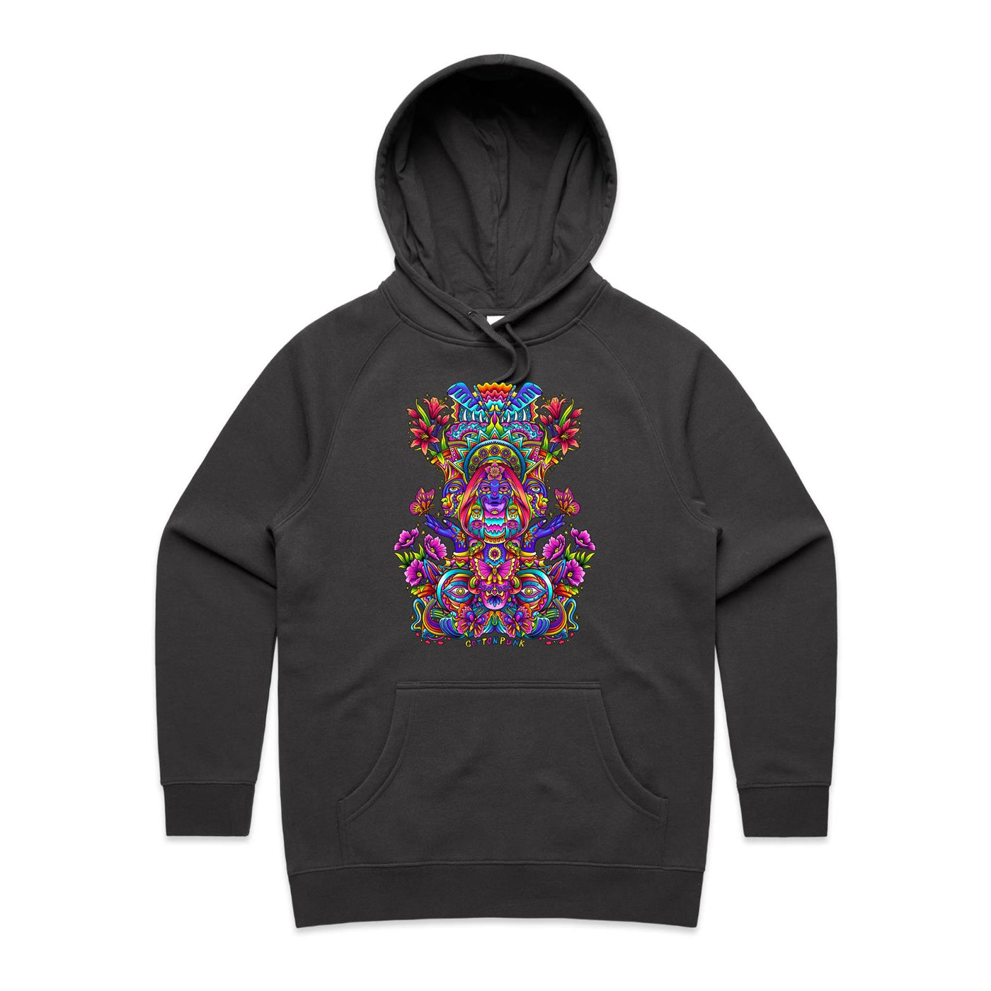 EGO TRIP - Womens Pocket Hoodie - FRONT PRINT