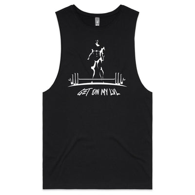 GET ON MY LVL - Mens Sleeveless T-Shirt - FRONT PRINT