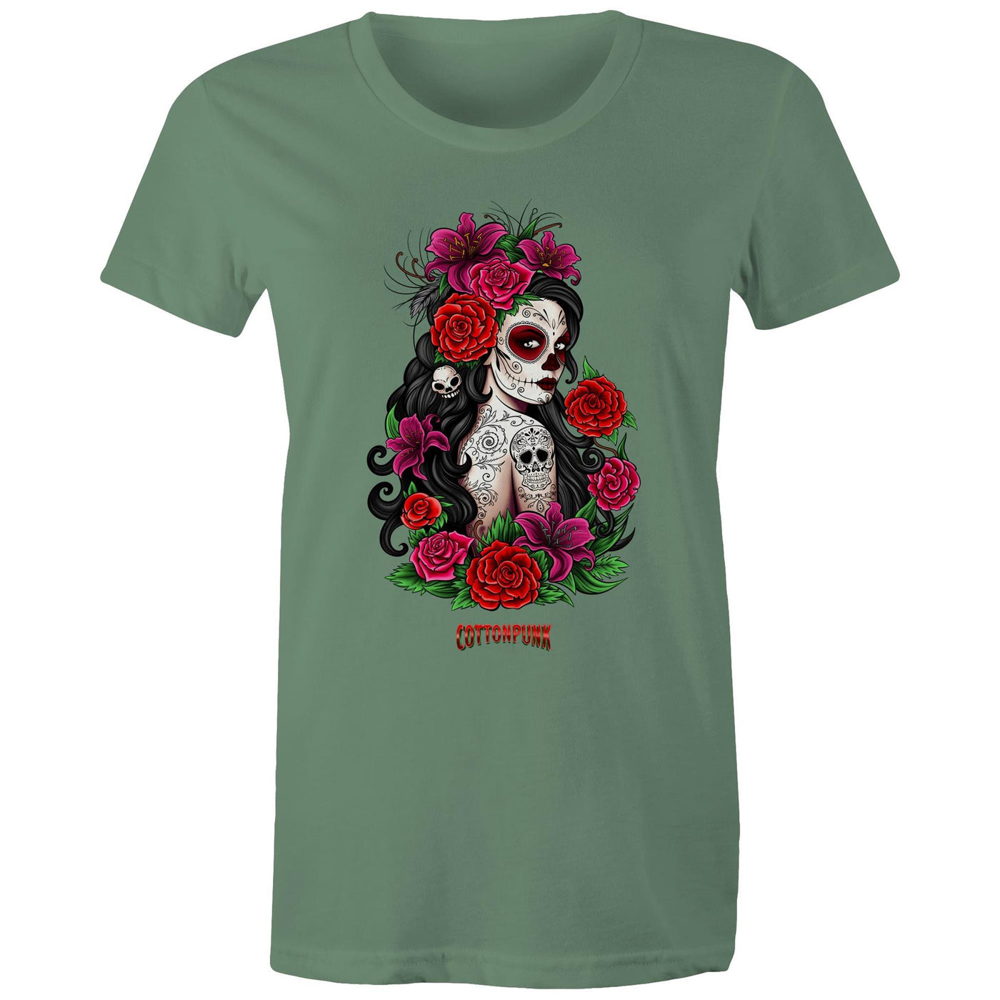 EL AMOR NUNCA MUERE - Womens T-Shirt - FRONT PRINT