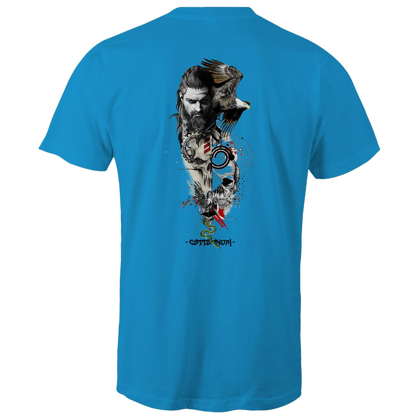 WARRIOR - Mens T-Shirt - BACK PRINT